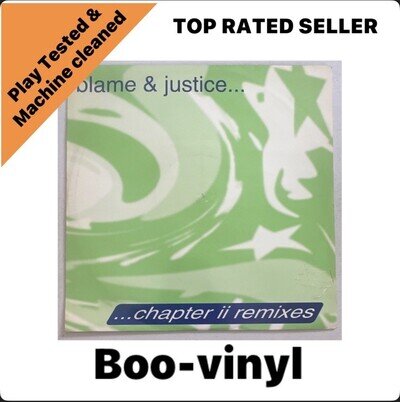 Blame & Justice ~ Chapter II Remixes 10” Jungle/Drum & Bass VG+ / VG+