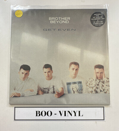 BROTHER BEYOND - Get Even (1988) Vinyl LP Record - Synth Pop Ex / Ex Condition