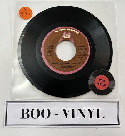 Johnny Northern - Nobody's Perfect 7” Funk Soul Vinyl Record Buddah BDA 345 VG+