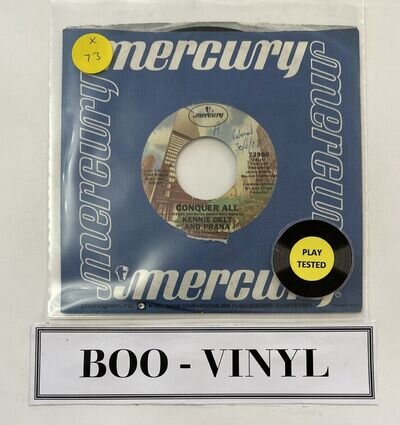 Kennie Delt & Prana - Conquer All - 7" Vinyl Single Funk Disco Soul EX / VG