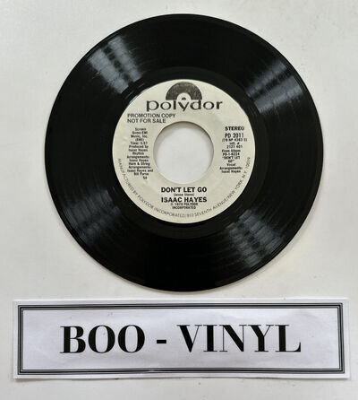 Isaac Hayes – Don't Let Go 7" Promo Vinyl Record Soul Funk Disco VG+ Condition