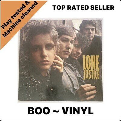 LONE JUSTICE Self-Titled 1985 LP Country Rock Vinyl Record GEF-32784 EX / EX