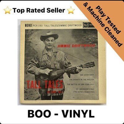 Jimmie Driftwood ~ Tall Tales In Song Vol 1 ~ 1960 RCA 7" Single EX / EX