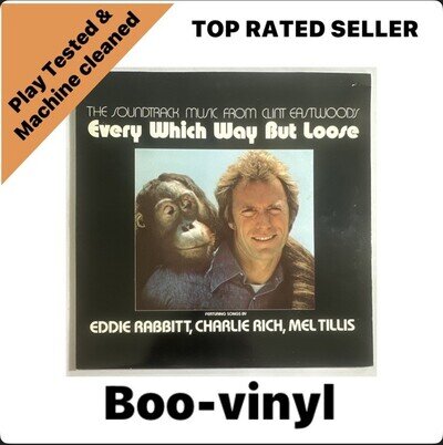 Clint Eastwood's Every Which Way But Loose Movie Soundtrack LP Album Vinyl EX/EX