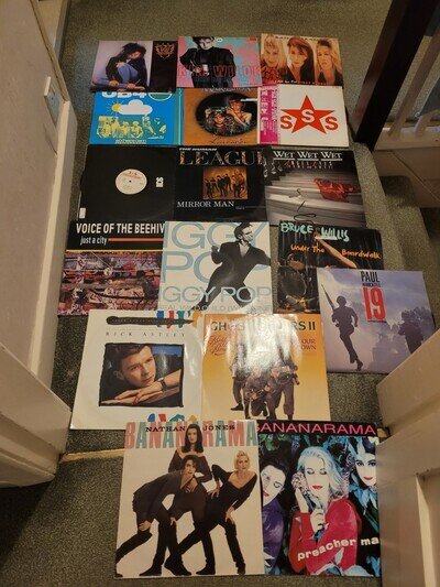 80's pop Bundle x 17 12" vinyl Record singles.