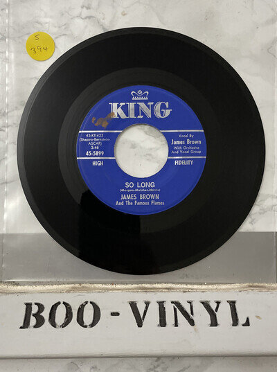 James Brown & The Famous Flames - So Long 7” funk / soul / blues vinyl record