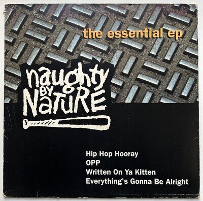 Naughty By Nature : The Essential EP 1993 UK vinyl 12" EP VG+/VG A1/B1 pressing
