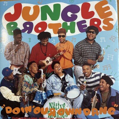 JUNGLE BROTHERS - Doin’ Our Own Dang 7” Single Vinyl Record 1990 Doing W9754 Ex