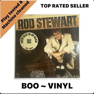 Rod Stewart Every Beat of My Heart Vinyl Record WX53 1986 EX / EX Condition