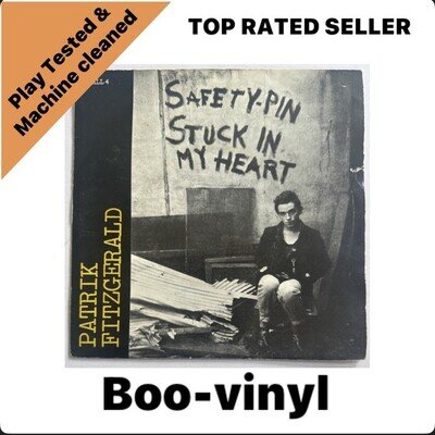 Patrik Fitzgerald Small 4 Safety Pin Stuck In My Heart Punk 7” Vinyl Single VG+