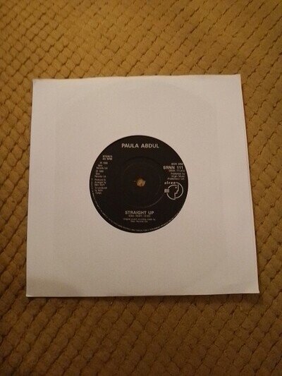 Paula Abdul- Straight Up 7" Single Record (1989)