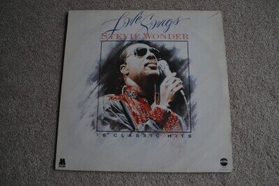 Stevie Wonder Love Songs 16 Classic Hits Comp Vinyl LP 1984 STAR 2251 Soul VG+