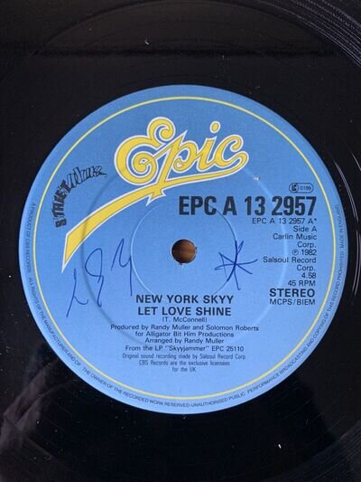 New York Skyy - Let Love Shine 12” (1982) Boogie, Soul, Funk