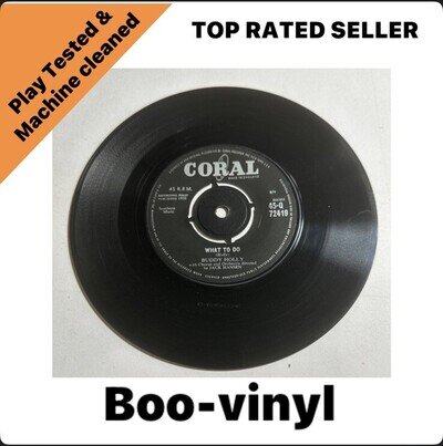 Buddy Holly – What To Do 1961 7” Vinyl Record Coral 45 Q 72419 VG+
