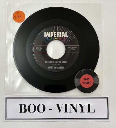 JIMMY MCCRACKLIN: the bitter and the sweet Imperial 7" Single Soul Blues VG+
