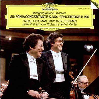 Sinfonia Concertante K364 concertone K190 Wolfgang Amadeus Mozart Records 1985