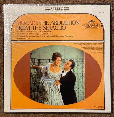 MOZART - THE ABDUCTION FROM THE SERAGLIO 2 LP BOX SET SEALED KRIPS