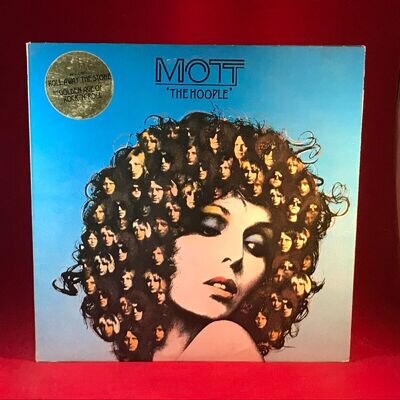 MOTT THE HOOPLE Hoople 1974 UK vinyl LP + INSERT original Roll Away The Stone