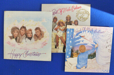 BUCKS FIZZ-THE LAND OF MAKE BELIEVE 7" SINGLE in CHRISTMAS SLEEVE + INSERT