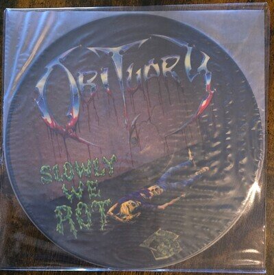 OBITUARY SLOWLY WE ROT - REEKofDeath Picture Disc LP - Only 250 !