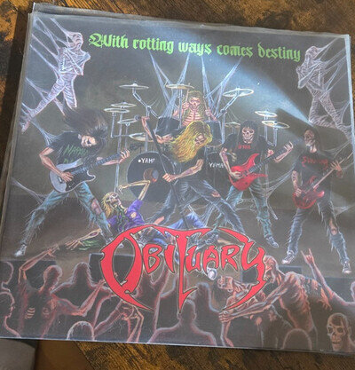 OBITUARY - Rare LP - MINT NEW - 1990 WITH ROTTING WAYS