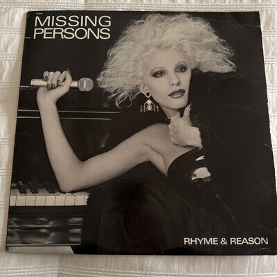 MISSING PERSONS Rhyme Or Reason LP Vinyl 1984 NM New Wave Punk
