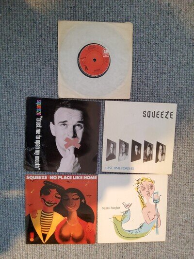 5 Squeeze Singles Excellent Condition Covers Have Slight Wear. See Photos