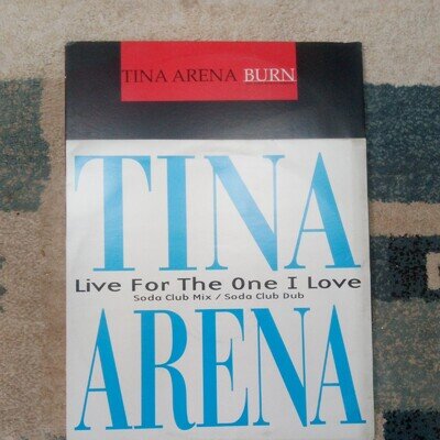 Tina Arena 2x12" Vinyl Promo mini Collection 4mixes Burn live for the one I love