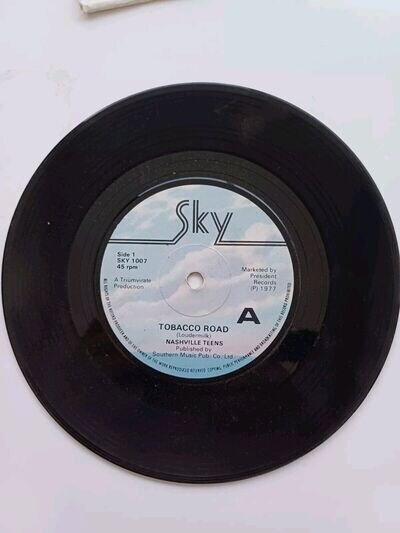 Nashville Teens ‎- Tobacco Road. 7"