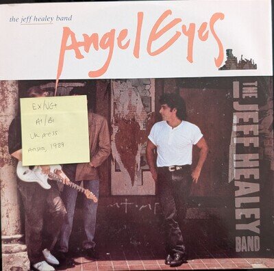 Jeff Healey Band Angel Eyes Vinyl Record EX/VG+ 612210 1989
