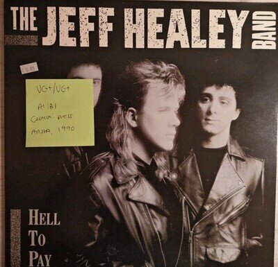 The Jeff Healey Band Hell To Pay Vinyl Record VG+/VG+ 210815 1990