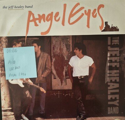 The Jeff Healey Band Angel Eyes Vinyl Record VG/VG 612210 1989