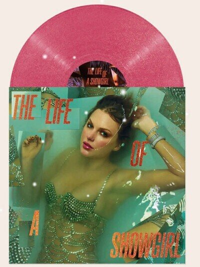 Taylor Swift THE LIFE OF A SHOWGIRL SEQUINS ARE FOREVER MAGENTA GLITTER VINYL ✅