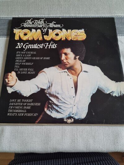 Tom Jones the Tenth Anniversary Album: 20 Greatest Hits Double LP Vinyl