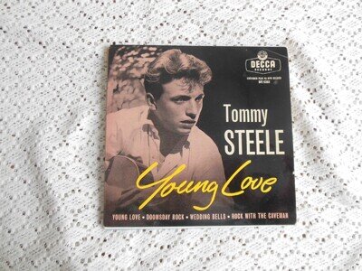 EP-TOMMY STEELE/ STEELMEN - YOUNG LOVE( DECCA) c.1956.