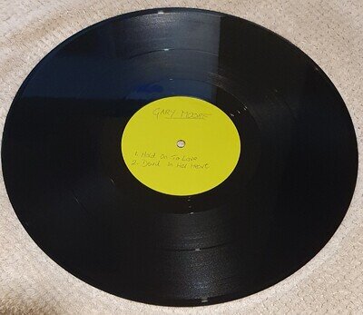 Gary Moore - Hold Onto Love 12" Vinyl White Label Extremely Rare TEN13-12