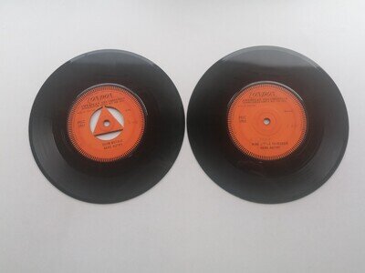 GENE AUTRY 1958 PAIR 1 SIDED LONDON DEMO RECORDS NINE LITTLE REINDEER