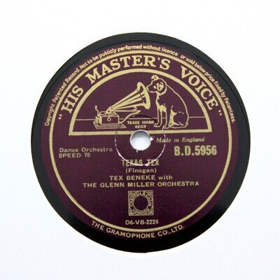 Jazz 78 - Tex Beneke w The Glenn Miller Orchestra "Texas Tex" (E+) HMV BD-5956