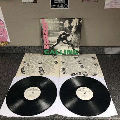 DOUBLE LP VINYL ALBUM THE CLASH LONDON CALLING CBS CLASH3 UK 1ST PRESS EX/EX+