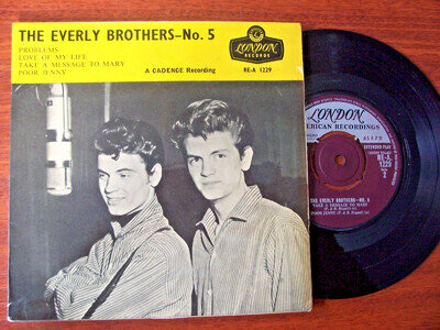 "The Everly Brothers No.5" E.P. Ex/Ex London RE-A 1229 from 1959
