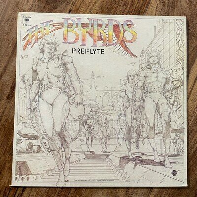 BYRDS - PREFLYTE EX+/NEAR MINT VINYL LP / FIRST PRESSING USA