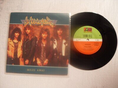 WINGER EASY MILES AWAY ATLANTIC RECORDS UK 7" VINYL SINGLE in PICTURE SLEEVE