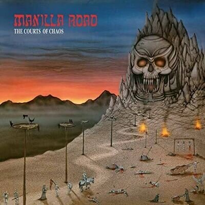 Manilla Road - The Courts Of Chaos (Blue White/Red Splatter Vinyl) [VINYL]