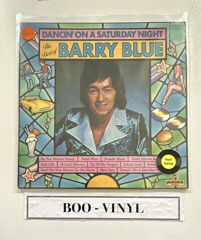 Barry Blue - The Best Of ~ Dancin' On A Saturday Night Lp Vinyl Record EX/EX