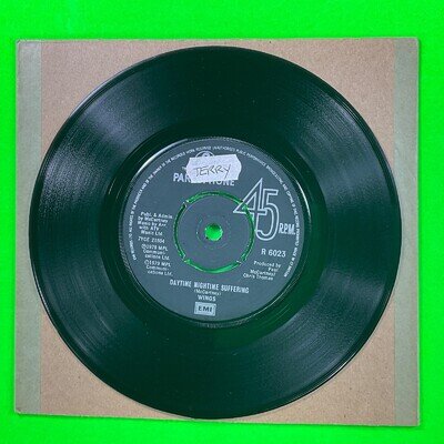 Wings, Daytime Nightime Suffering/Goodnight Tonight 7’ Single Record