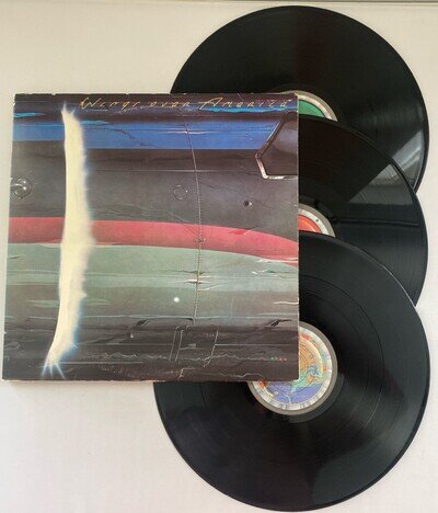 Paul McCartney & Wings - Wings Over America 3 x LP Record PCSP720 Poster 1976 Ex