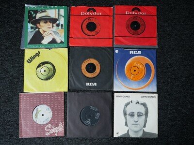David Bowie The who The Doors Lou Reed Etc -Job lot 7"Singles - QTY 9 *Free P+P*
