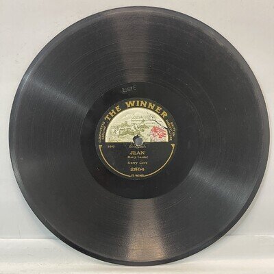 The Winner Records Harry Cove Jean/Doughie Baker 78rpm Vintage 1900s Rare