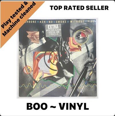 Wishbone Ash No Smoke Without Fire Vinyl 12" LP 1978 Album MCG 3528 + Free 7”