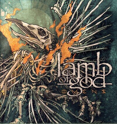 Lamb of God Omens LP vinyl Europe Nuclear Blast 2022 limited blue/white marbled